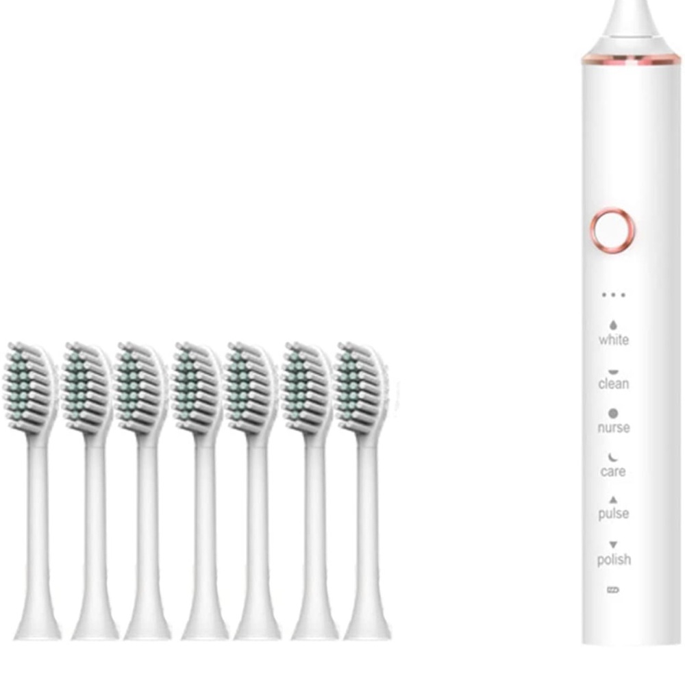 Electric Toothbrush with 8 Toothbrush Heads,Sonic Rechargeable Toothbrushes